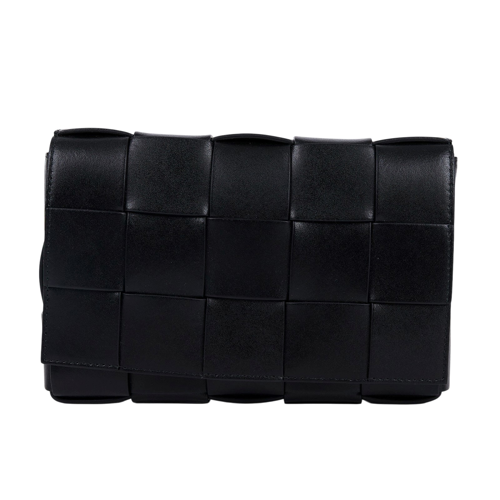 寶緹嘉 BOTTEGA VENETA Small Cassette 編織包 730848VMAY CASSETTE 黑色5X3 防塵袋