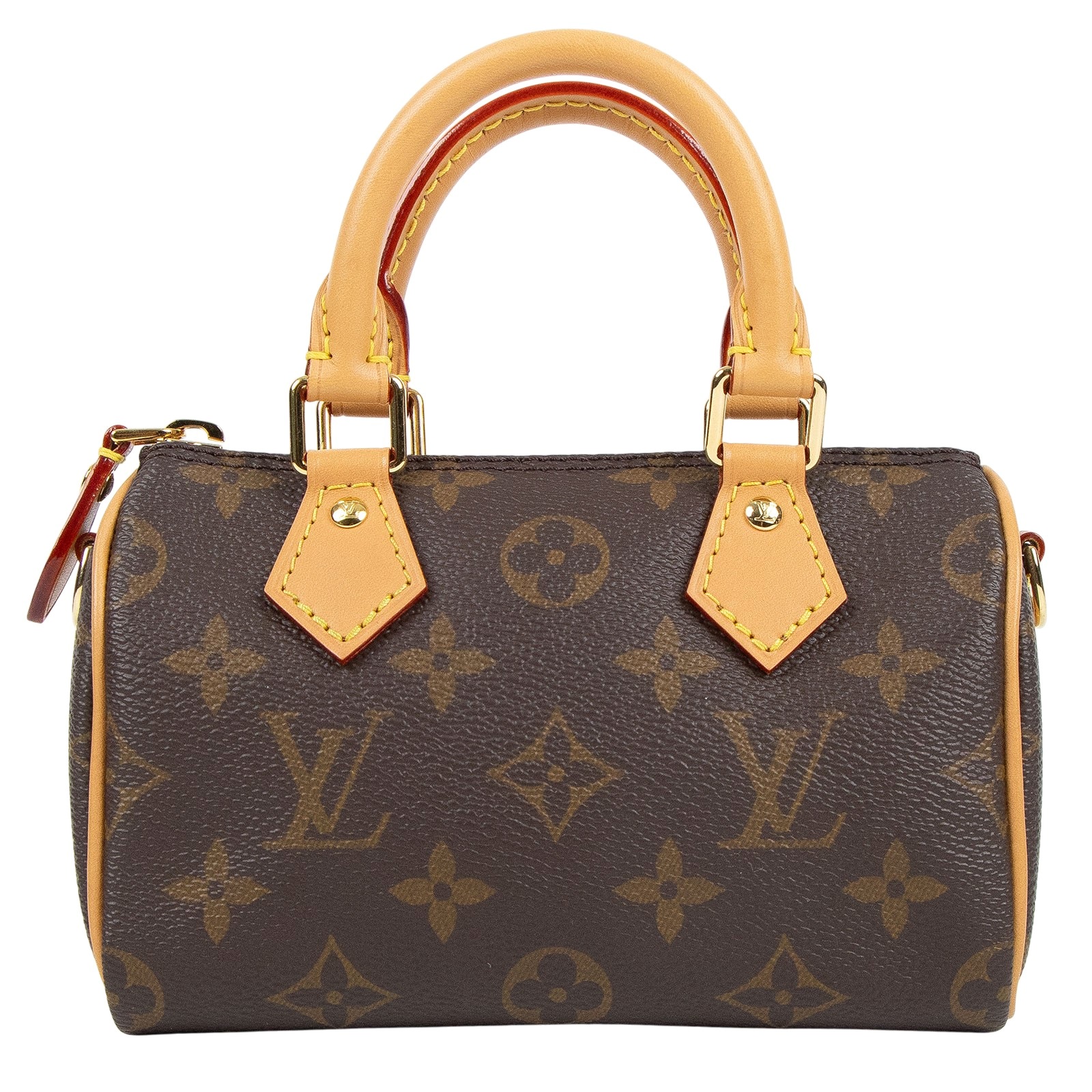 路易威登 LOUIS VUITTON Nano Speedy 原花 手提 肩背包 M81085 原花NANO SPEEDY 原廠盒子/防塵袋