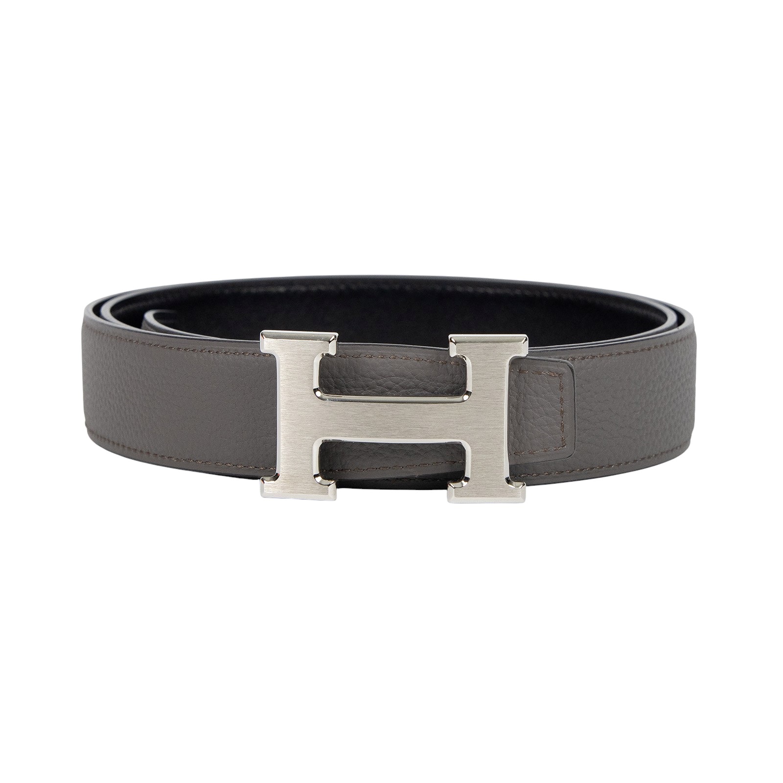 愛馬仕 Hermes H 皮帶扣 32 mm 雙面皮革腰帶 H064544CB86pH073967CAEM095 /B FM 380/#95  原廠盒子/防塵袋