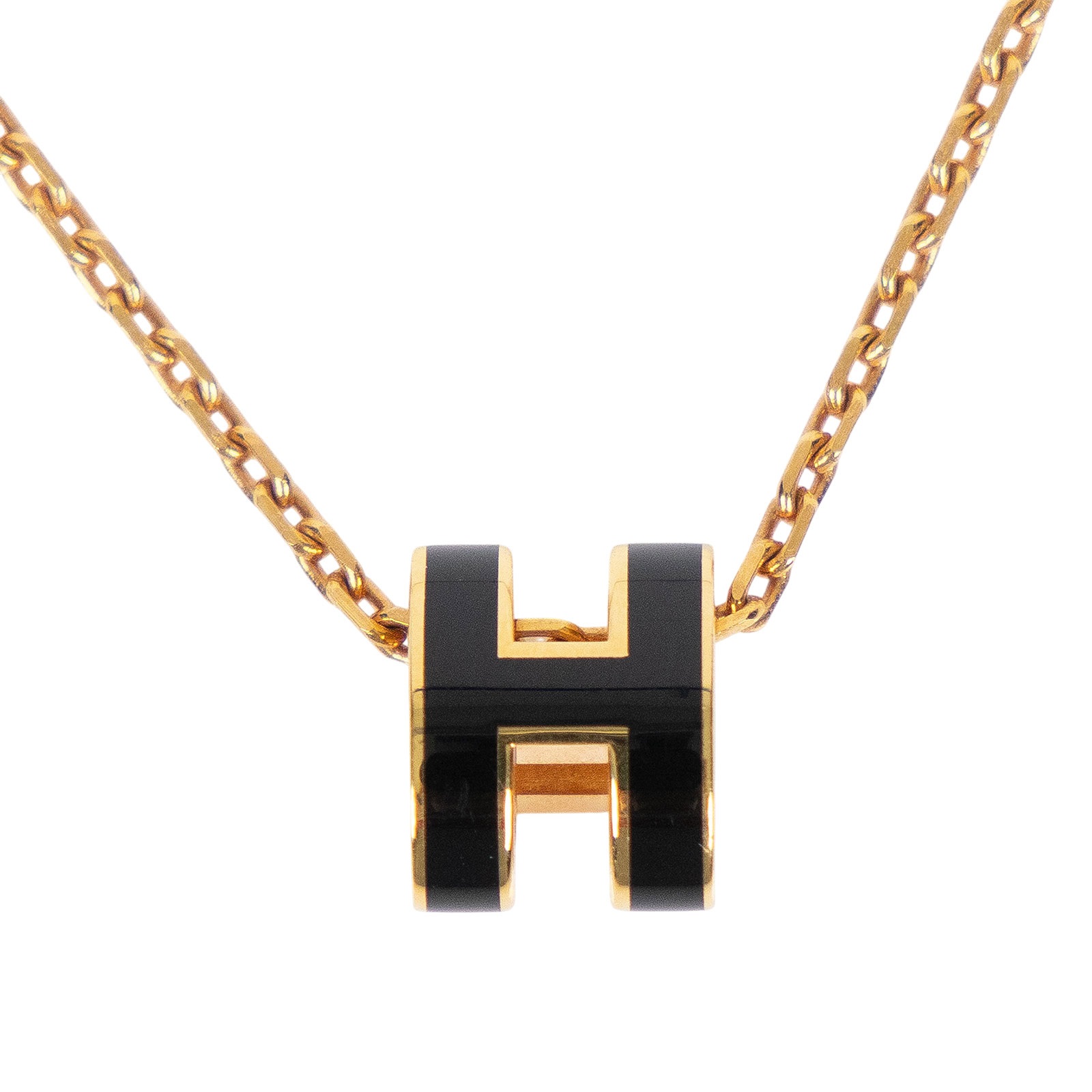 愛馬仕 Hermes Mini Pop H 墜飾 黑色 H147992FO03  黑MINI POP H項鍊 原廠盒子/防塵袋/台灣購買證明