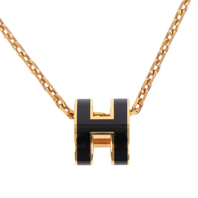 愛馬仕 Hermes Mini Pop H 墜飾 黑色 H147992FO03  黑MINI POP H項鍊 原廠盒子/防塵袋/台灣購買證明