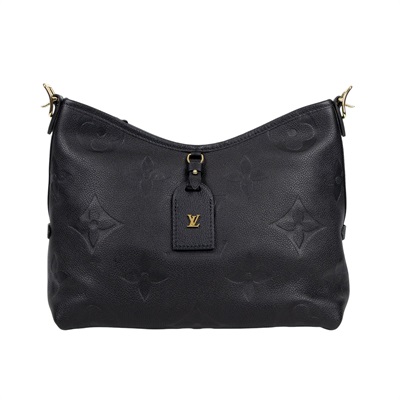 路易威登 LOUIS VUITTON CarryAll PM  黑色 牛皮 肩背包 M46288 晶片款 黑牛皮壓紋CARRYAll PM 防塵袋