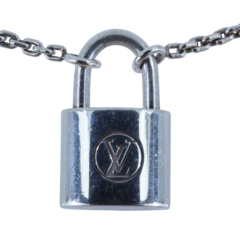 路易威登 LOUIS VUITTON Silver Lockit 純銀 吊墜 Q93559 925鎖頭項鍊 原廠盒子/防塵袋/購買證明