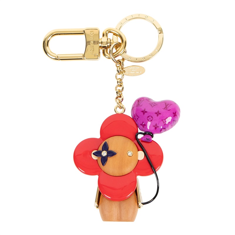 路易威登 LOUIS VUITTON Vivienne 鑰匙圈及包包吊飾 M80249 愛心氣球Vivienne鑰匙圈 原廠盒子/防塵袋