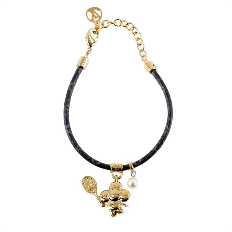 路易威登 LOUIS VUITTON Vivienne on the court 手鐲 M8087Z 原花Vivienne 網球手環 防塵袋