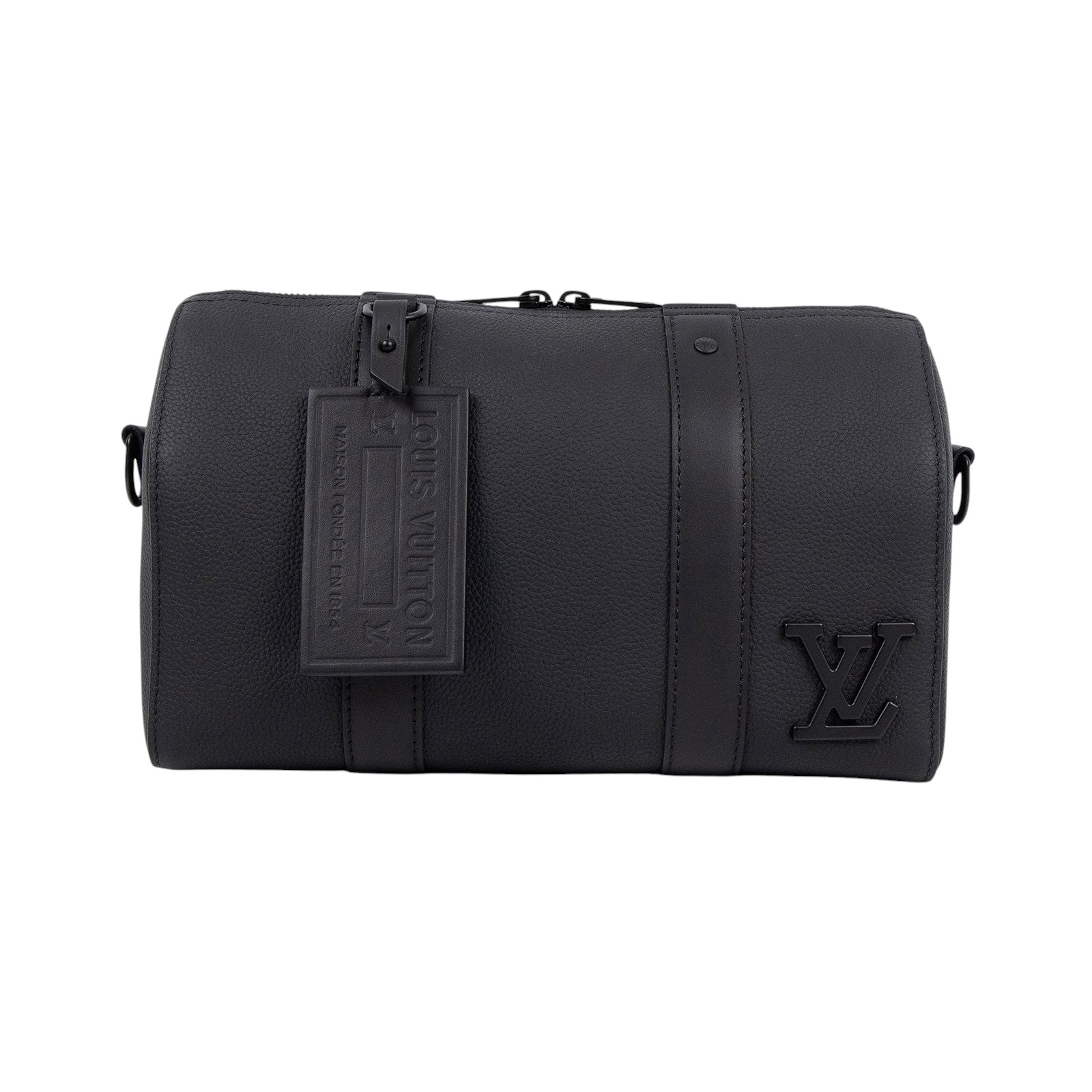 路易威登 LOUIS VUITTON City Keepall 肩背 波士頓包 黑色 M59255 晶片款 黑City Keepall 原廠盒子/防塵袋