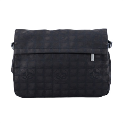 香奈兒 CHANEL New Travel Line 郵差包 A29348 11開 黑棕TRAVEL LINE 郵差包 無附屬品