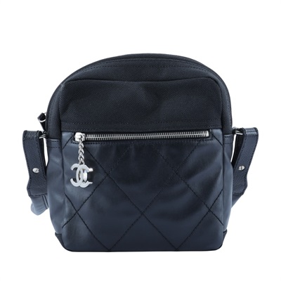 香奈兒 CHANEL 肩背包 A38843 12開 biarritz 黑斜背包 無附屬品