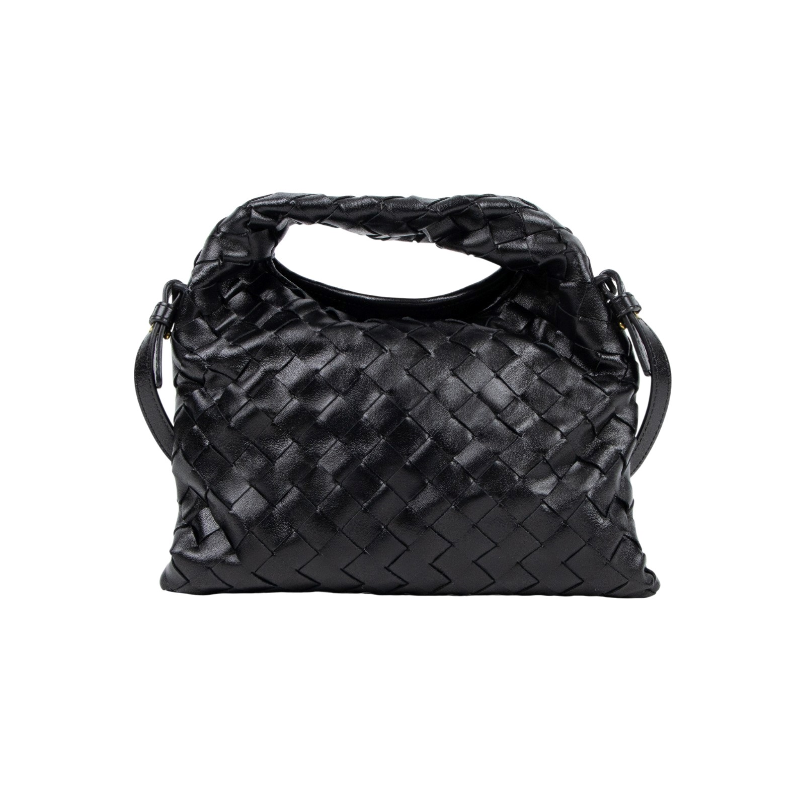 寶緹嘉 BOTTEGA VENETA Hop 迷你 斜挎包 777586V3IV1 黑MINI HOP 防塵袋