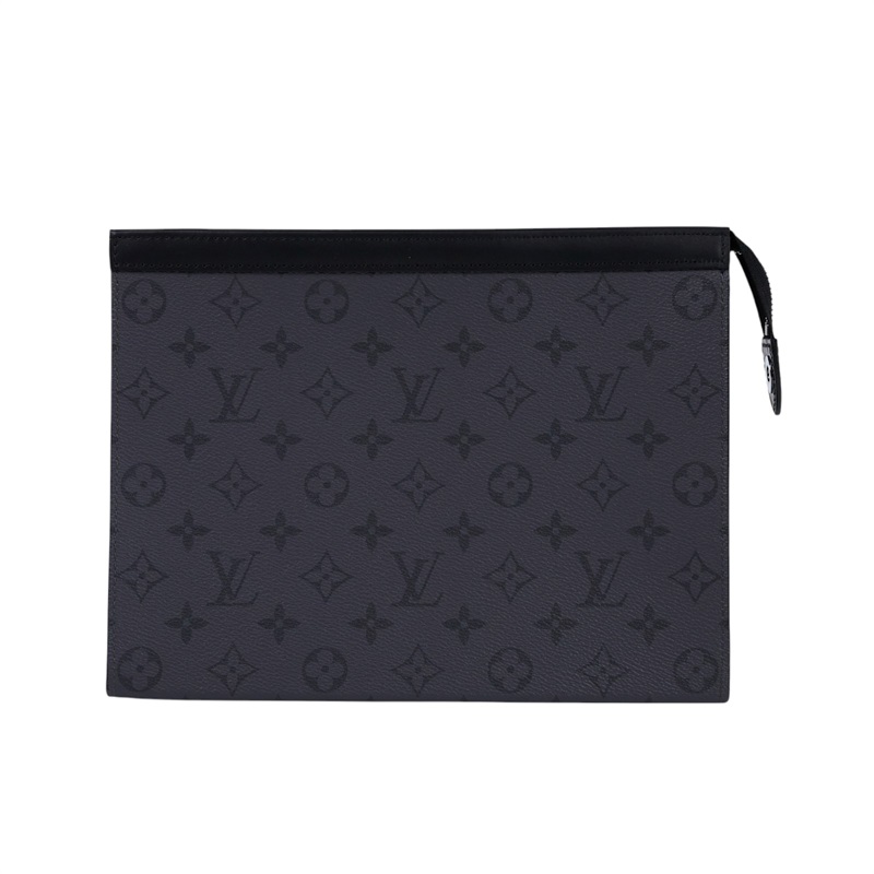 路易威登 LOUIS VUITTON Pochette Voyage MM 手拿包 Eclipse M69535 晶片款  原廠盒子/防塵袋/購買證明