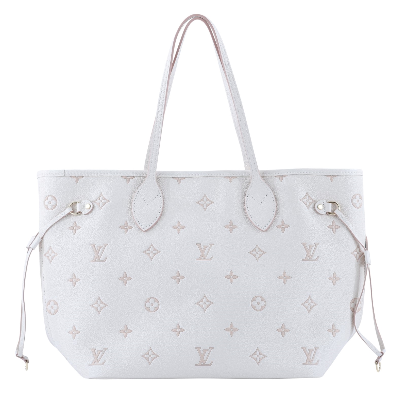 路易威登 LOUIS VUITTON Neverfull MM 托特包 Eden M14285 晶片款 奶油粉壓紋NEVERFULL MM 防塵袋