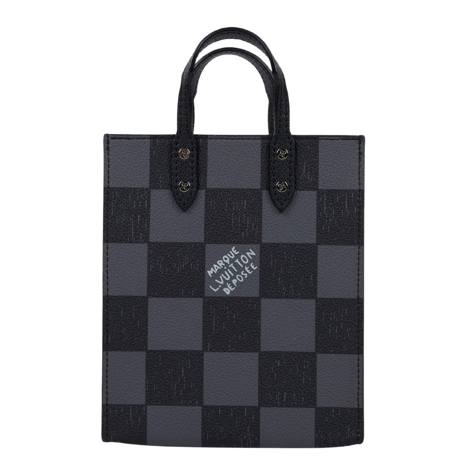 路易威登 LOUIS VUITTON Sac Plat 手提 鏈條包 N60495 晶片款 黑牛棋盤格SAC PLAT 防塵袋