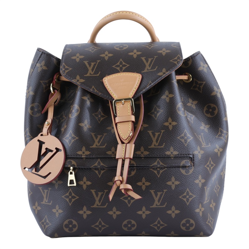 路易威登 LOUIS VUITTON Montsouris PM 後背包 經典帆布 M45501 晶片款  防塵袋/原廠盒子/購買證明