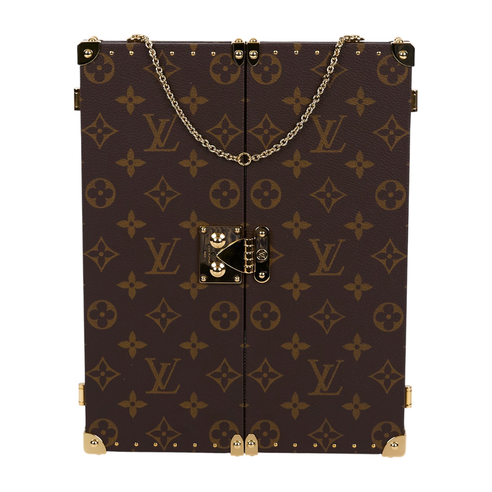 路易威登 LOUIS VUITTON Home 老花 行李箱鏡子 GI0554 原花鏡子 原廠盒子