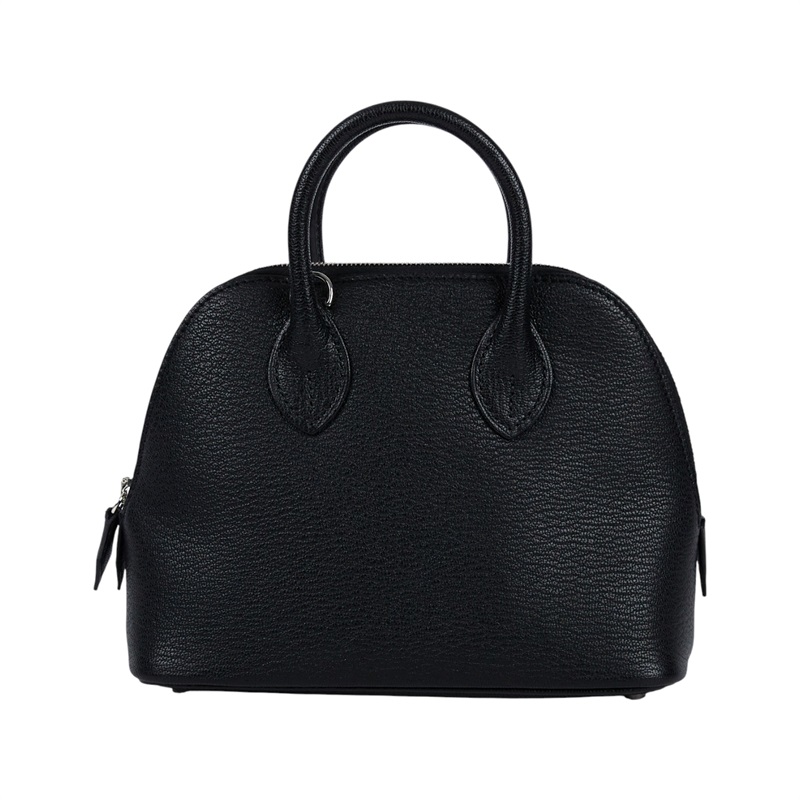 愛馬仕 Hermes Bolide Bag 1923 柏莉包 mini 銀色五金 黑色 H073444CK89 /KIT369AX  防塵袋/原廠盒子/肩揹帶/購買證明影本