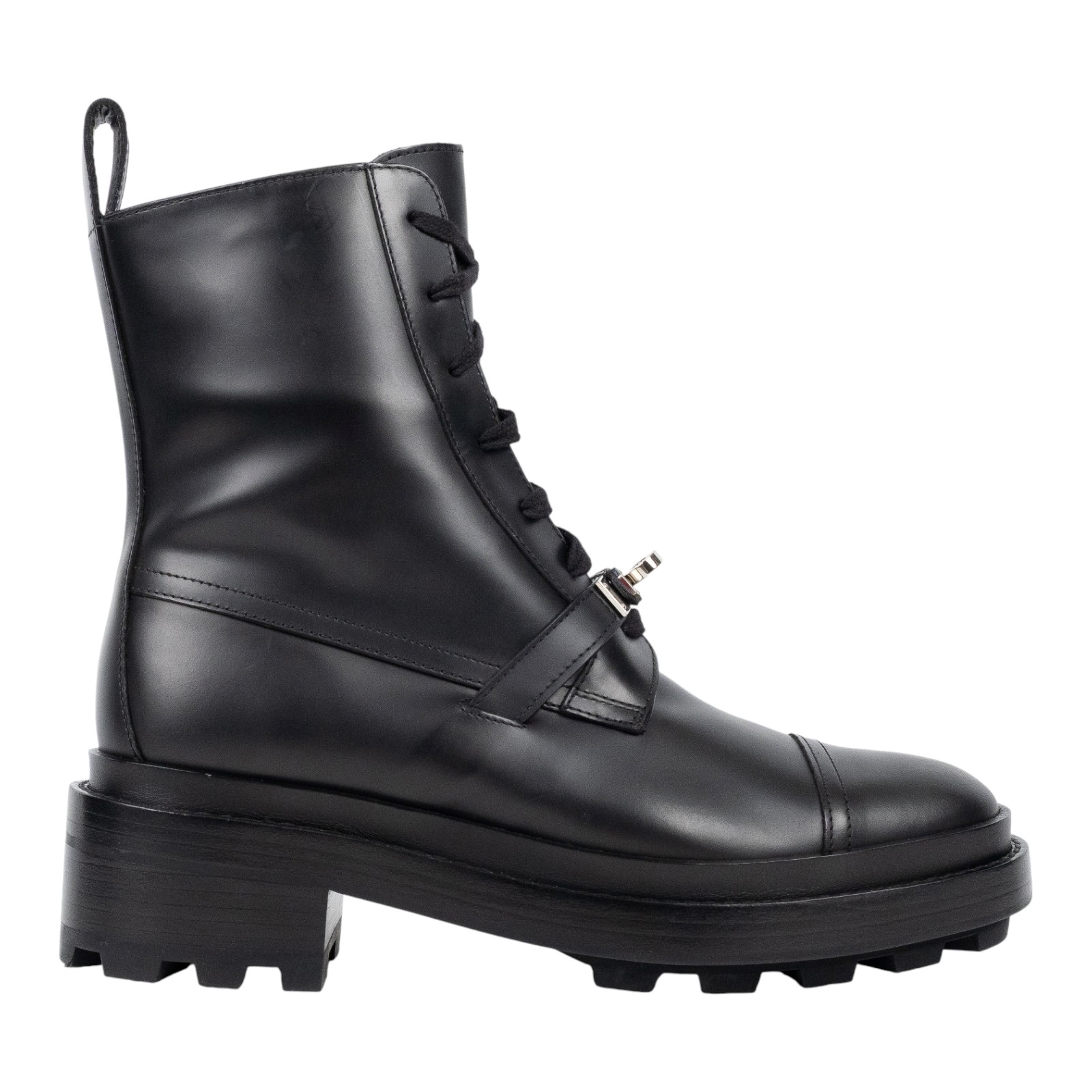 愛馬仕 Hermes Kelly 亮面小牛皮短靴 H222070Zv02370 /WS22207OZ 2305 黑KELLY 靴 原廠盒子/防塵袋/鞋帶