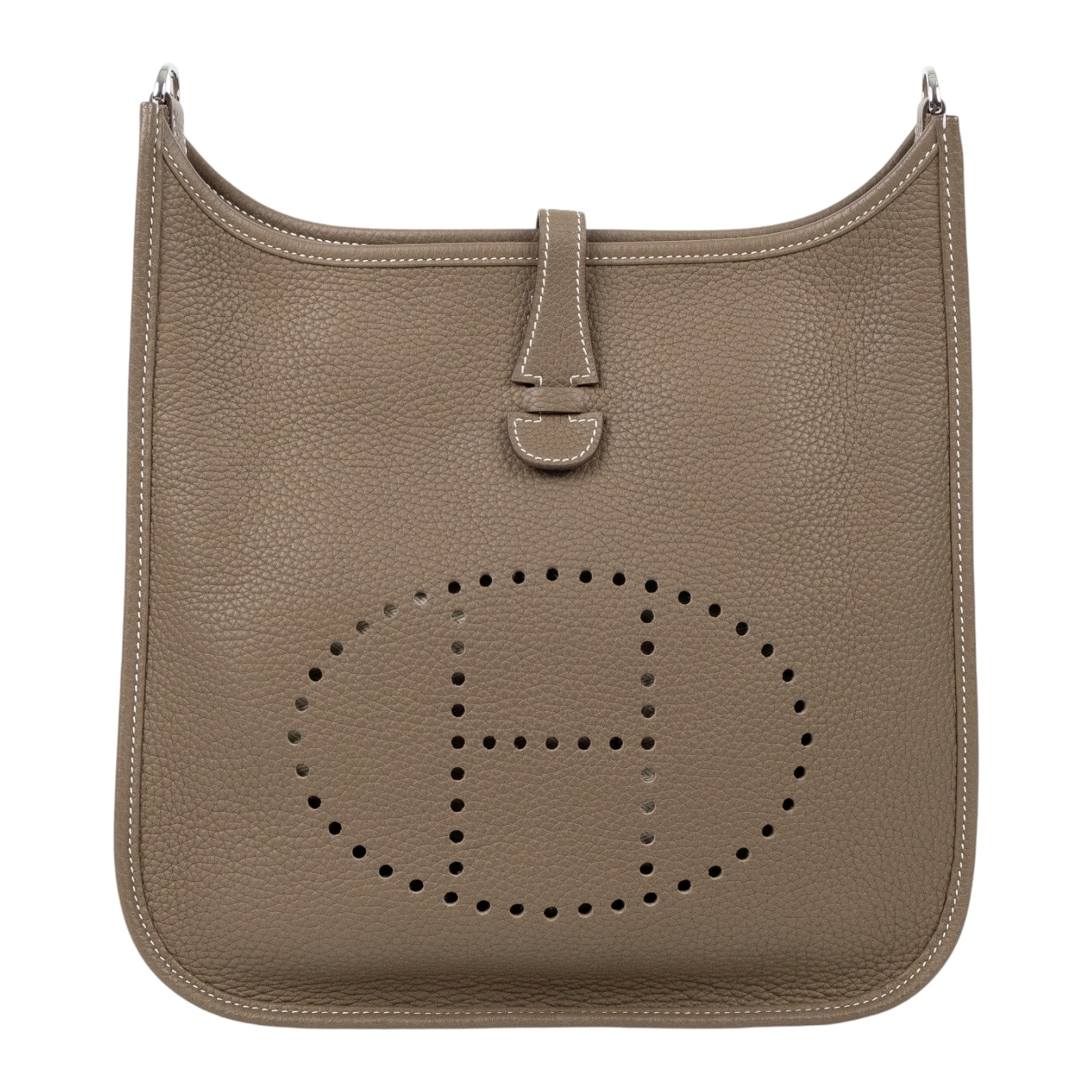 愛馬仕 Hermes Evelyne Bag 伊芙琳包 29 馬蹄型 大象灰 H056277CK18 /Y BS 002  原廠盒子/防塵袋/購買證明