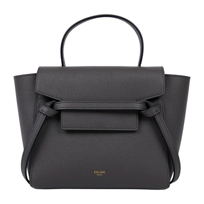 思琳 CELINE 珠地小牛皮 袖珍型 Belt 手袋 189003ZVA 灰鯰魚包NANO 防塵袋/購買證明