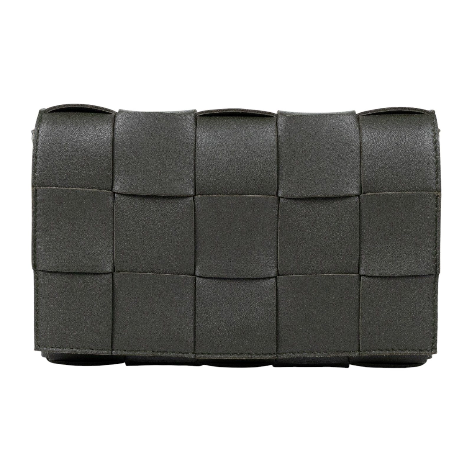 寶緹嘉 BOTTEGA VENETA Cassette 斜挎包 578004VMAY1 墨綠色CASSETTE 防塵袋/購買證明