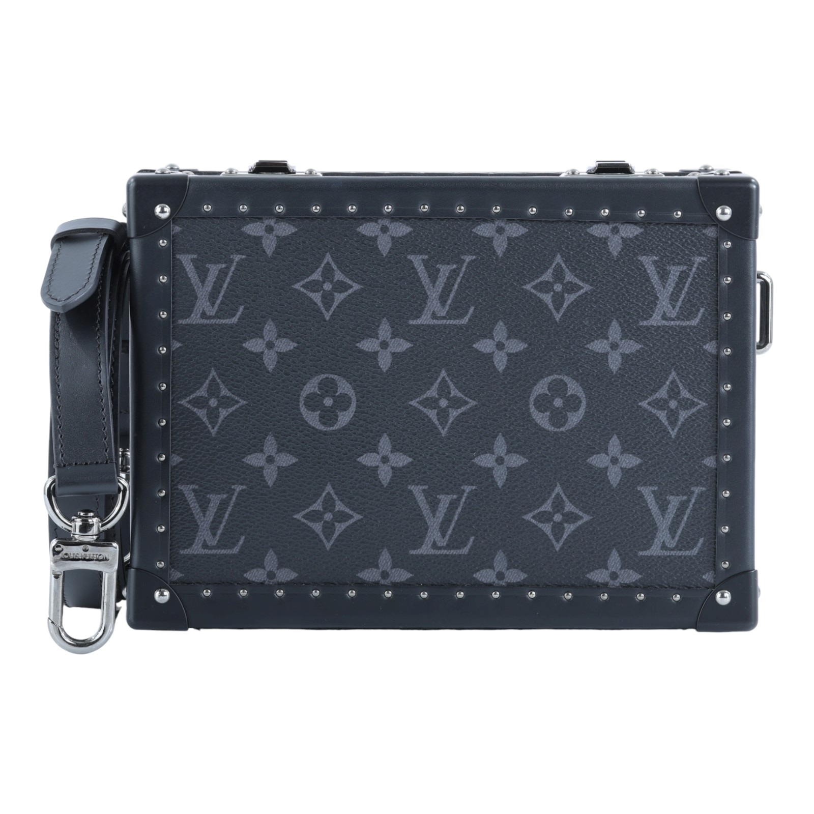 路易威登 LOUIS VUITTON Clutch Box 斜背 硬殼包 硬盒箱 Monogram Eclipse M20251 晶片款  原廠盒子/防塵袋