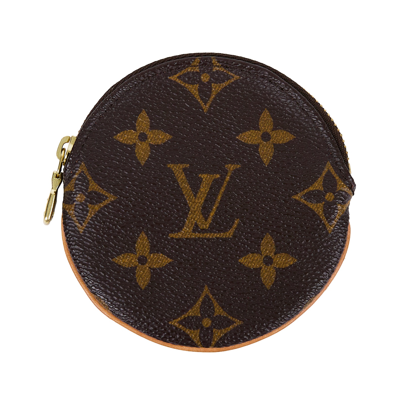 路易威登 LOUIS VUITTON 圓形零錢包 經典帆布 M61926 原花圓形零錢包 防塵袋