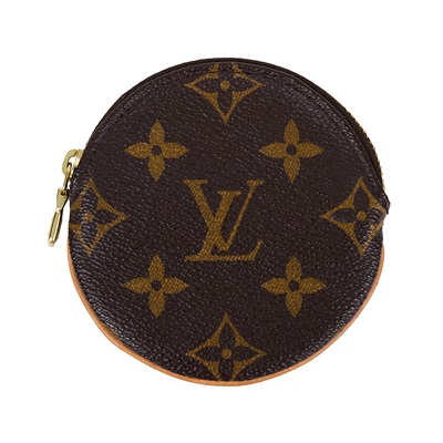 路易威登 LOUIS VUITTON 圓形零錢包 經典帆布 M61926 原花圓形零錢包 防塵袋