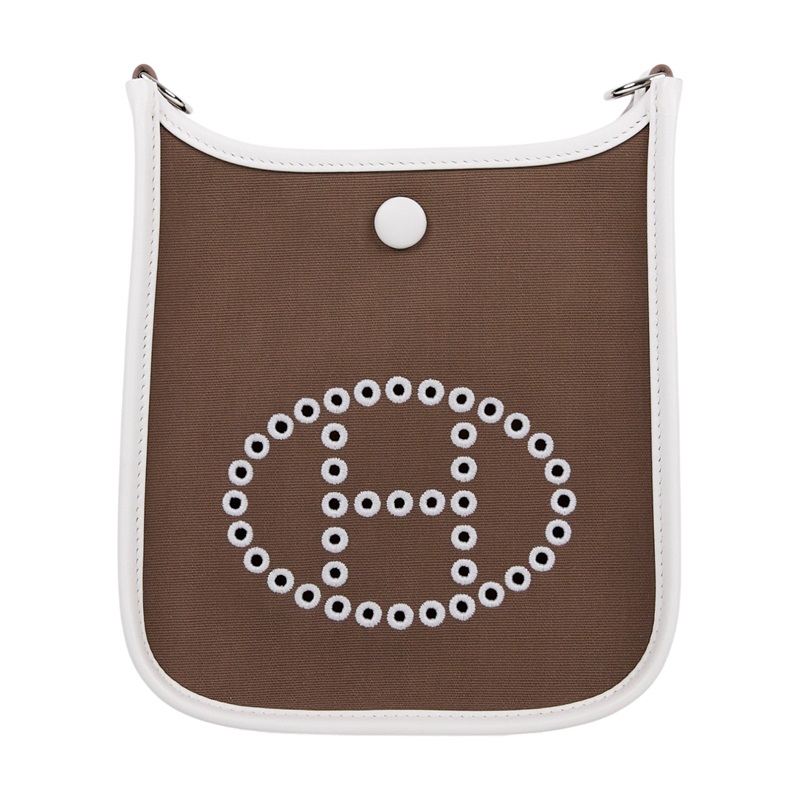 愛馬仕 Hermes Evelyne Bag Mini 伊芙琳包 Evelyne 16 銀色五金 大象灰 沙咖色 珍珠灰 H084545CKAE /  原廠盒子/防塵袋/購買證明