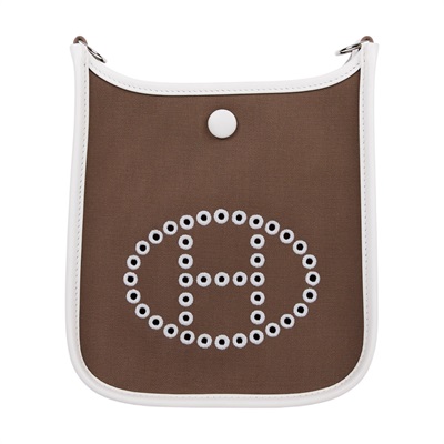 愛馬仕 Hermes Evelyne Bag Mini 伊芙琳包 Evelyne 16 銀色五金 大象灰 沙咖色 珍珠灰 H084545CKAE /  原廠盒子/防塵袋/購買證明