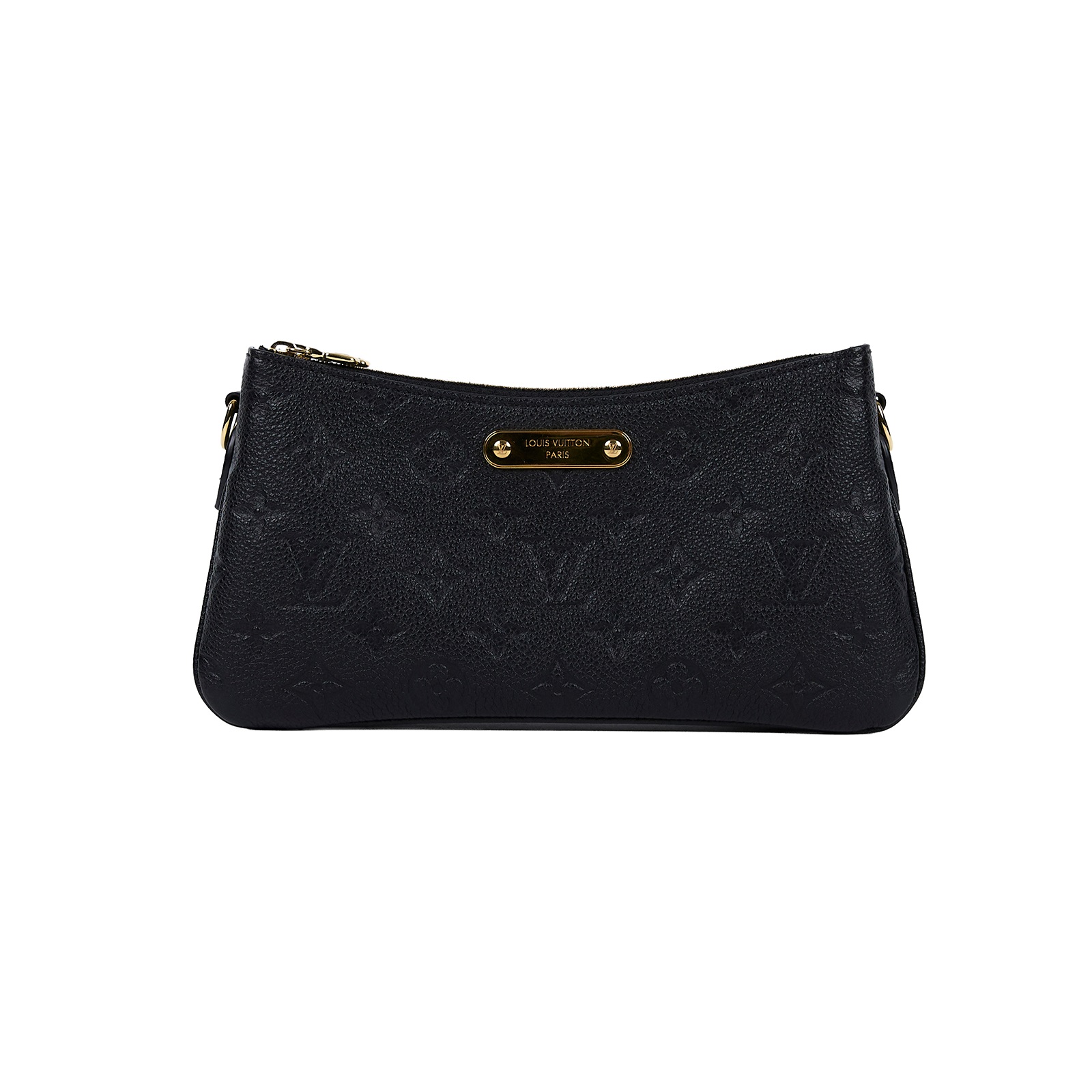 路易威登 LOUIS VUITTON Liv Pochette 手提包 M83301 晶片款 黑原花壓紋LIV POCHETTE 防塵袋/原廠盒子/購買證明