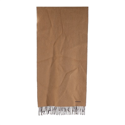 愛馬仕 Hermes 喀什米爾羊毛 圍巾   深藍咖啡羊毛圍巾 無附屬品