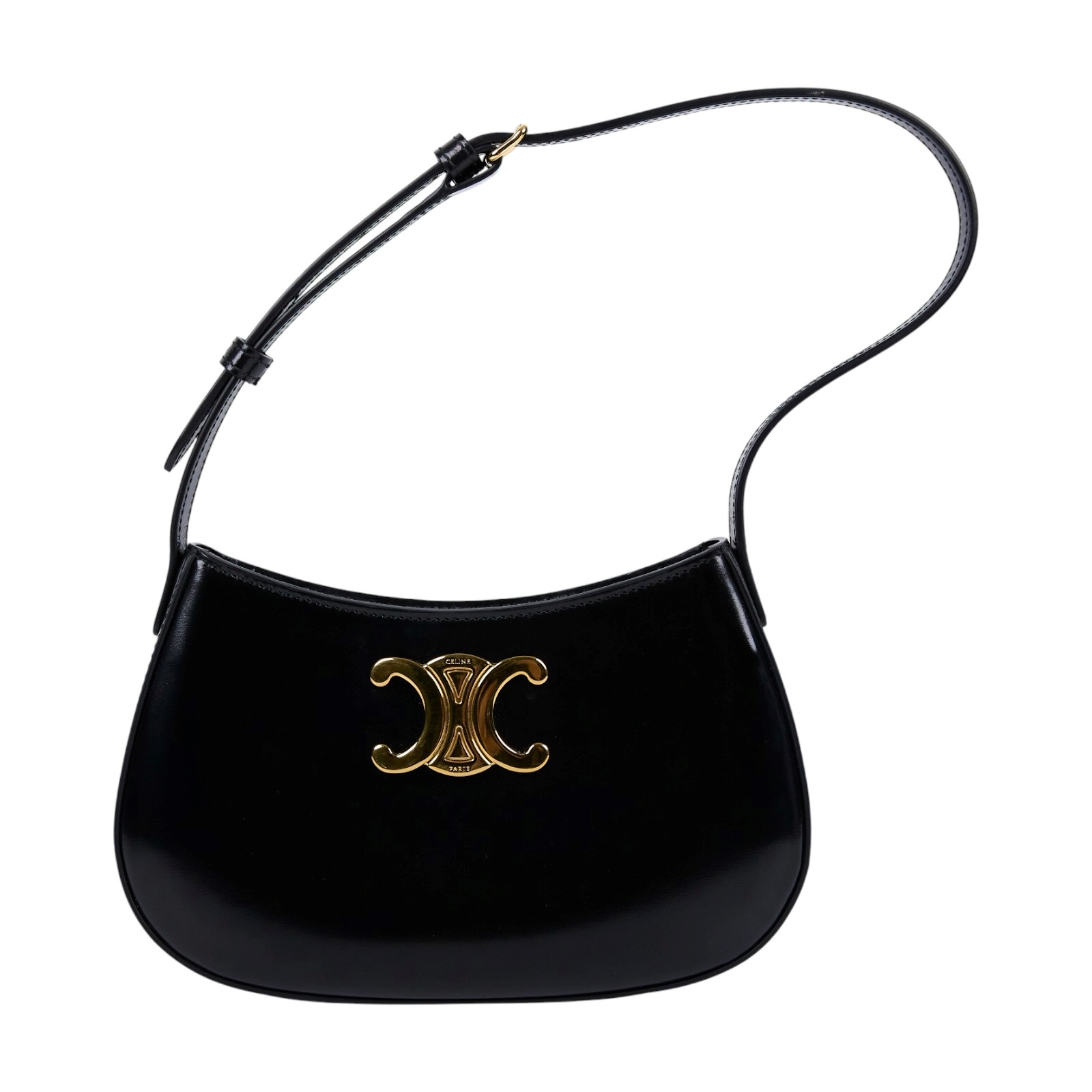 思琳 CELINE Tilly 手袋 中型 115703BF4 黑凱旋門TILLY 中號 防塵袋