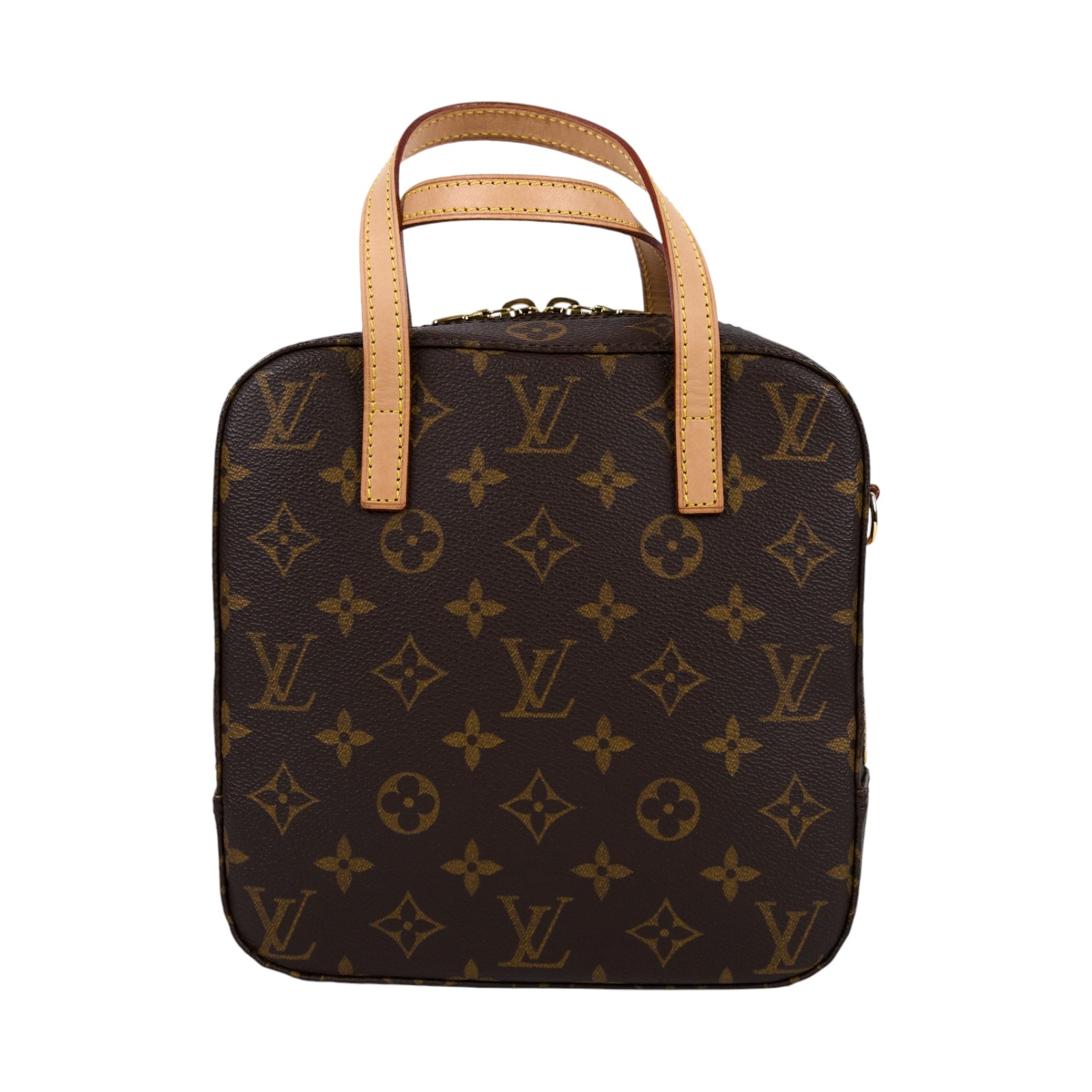 路易威登 LOUIS VUITTON 經典帆布 手提 斜背 方塊 豆腐包 M47500 原花便當包 背帶