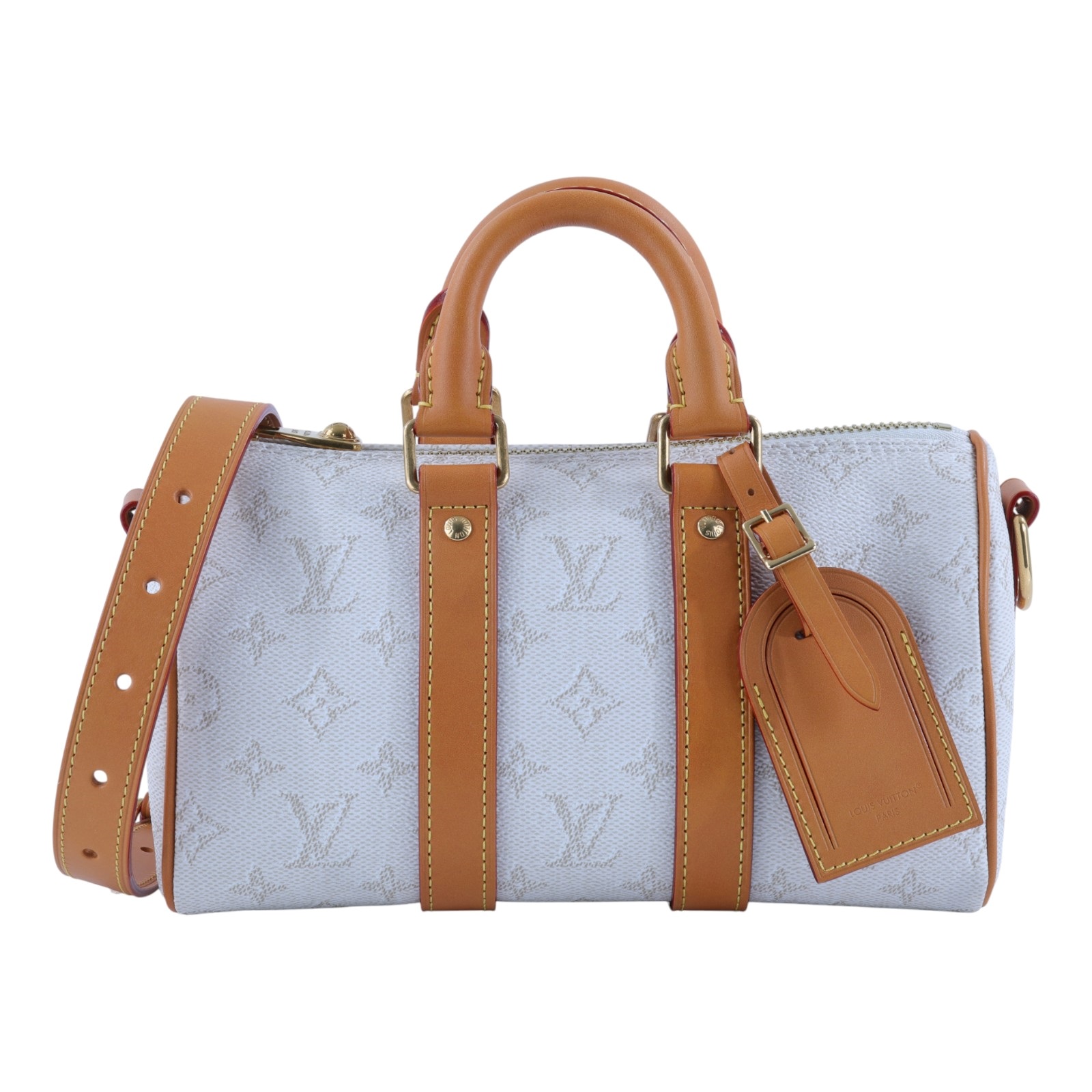 路易威登 LOUIS VUITTON Keepall Bandoulière 25 手提包 肩背包 M15076 晶片款  無附屬品