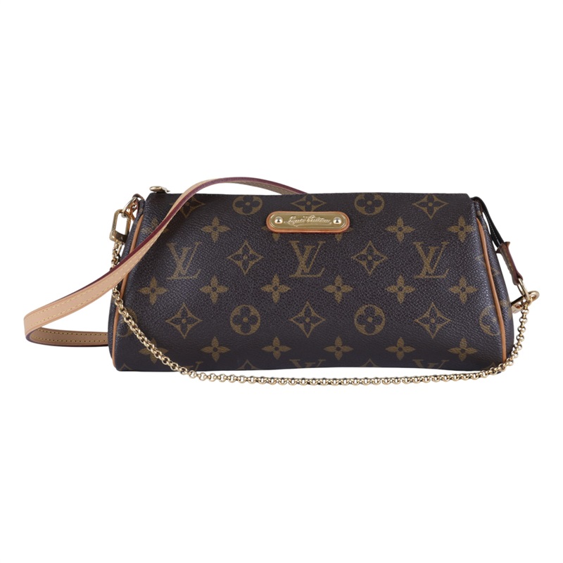 路易威登 LOUIS VUITTON Eva 經典帆布 鍊帶 小肩包 M95567 原花EVA 防塵袋/背帶