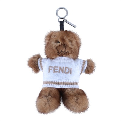 芬迪 FENDI 泰迪熊吊飾 7AS389AV30 棕泰迪熊吊飾 無附屬品