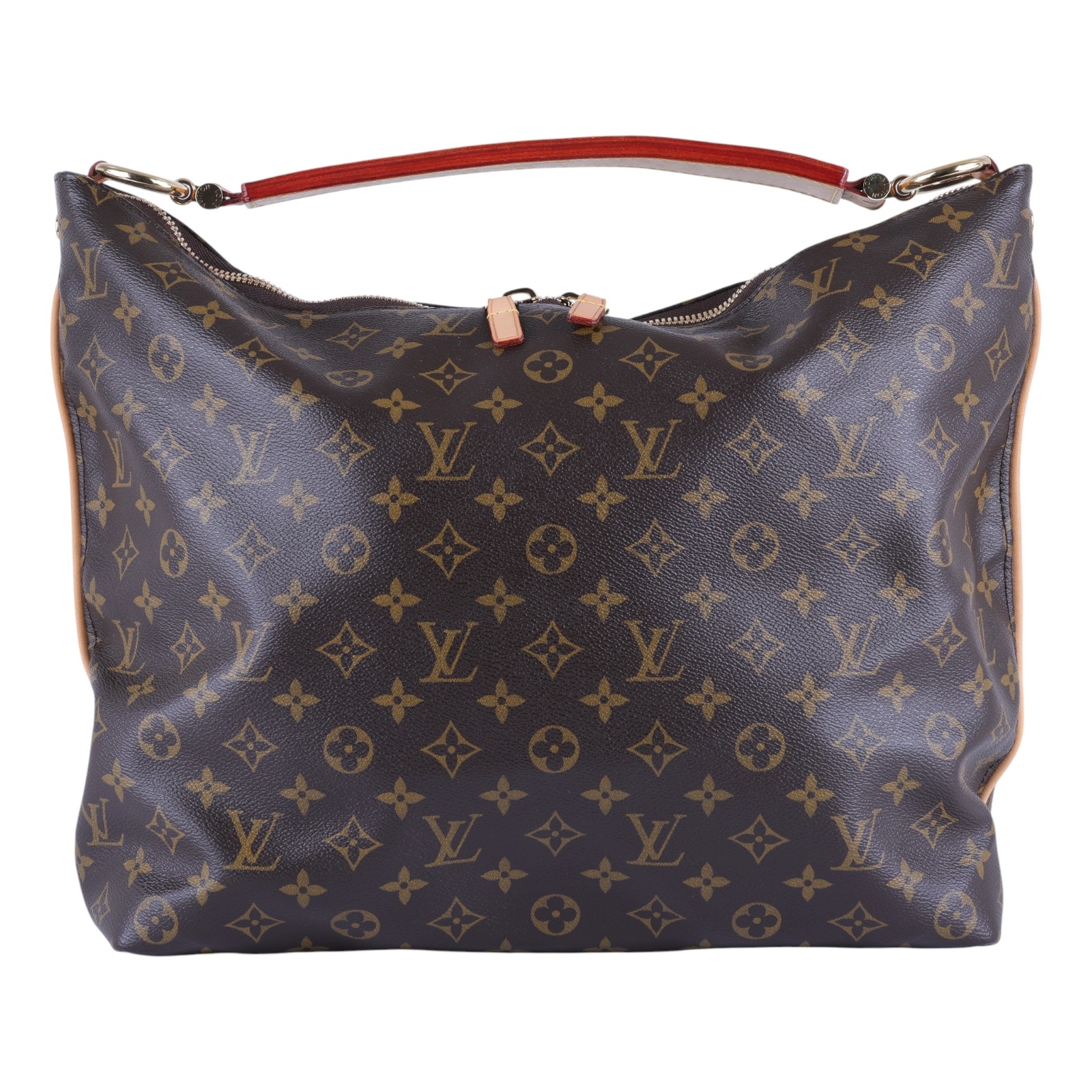 路易威登 LOUIS VUITTON Sully Monogram MM 經典帆布 雙拉鍊肩背包 M40587 原花Sully MM 防塵袋/購買證明