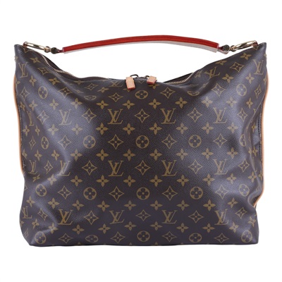 路易威登 LOUIS VUITTON Sully Monogram MM 經典帆布 雙拉鍊肩背包 M40587 原花Sully MM 防塵袋/購買證明