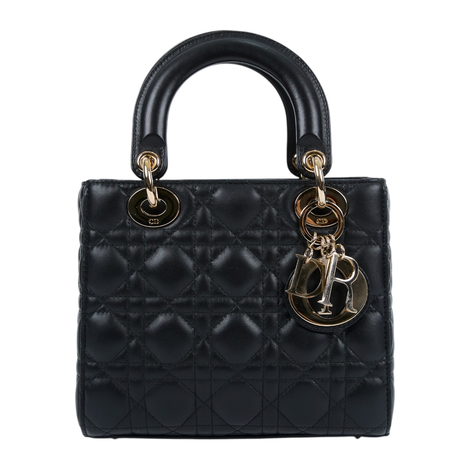 迪奧 CHRISTIAN DIOR Lady Dior My ABCDior 小型 肩背 手提包 羊皮 M0538ONGE  原廠盒子/防塵袋/保證卡