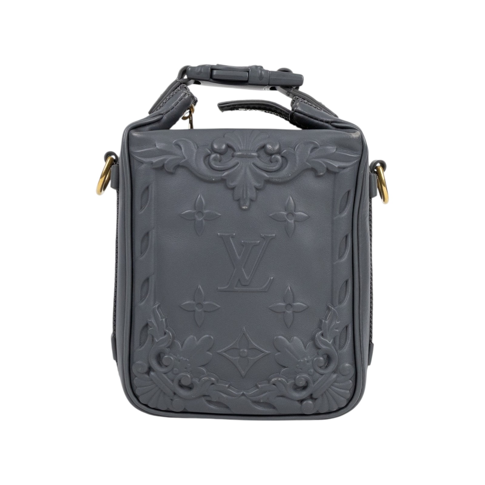 路易威登 LOUIS VUITTON Cruiser Messenger 斜背包 M21812 晶片款 灰原花浮雕肩背包 無附屬品