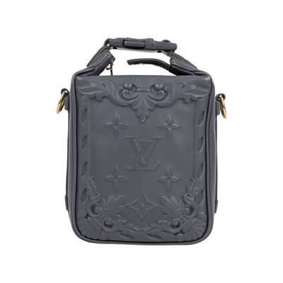 路易威登 LOUIS VUITTON Cruiser Messenger 斜背包 M21812 晶片款 灰原花浮雕肩背包 無附屬品