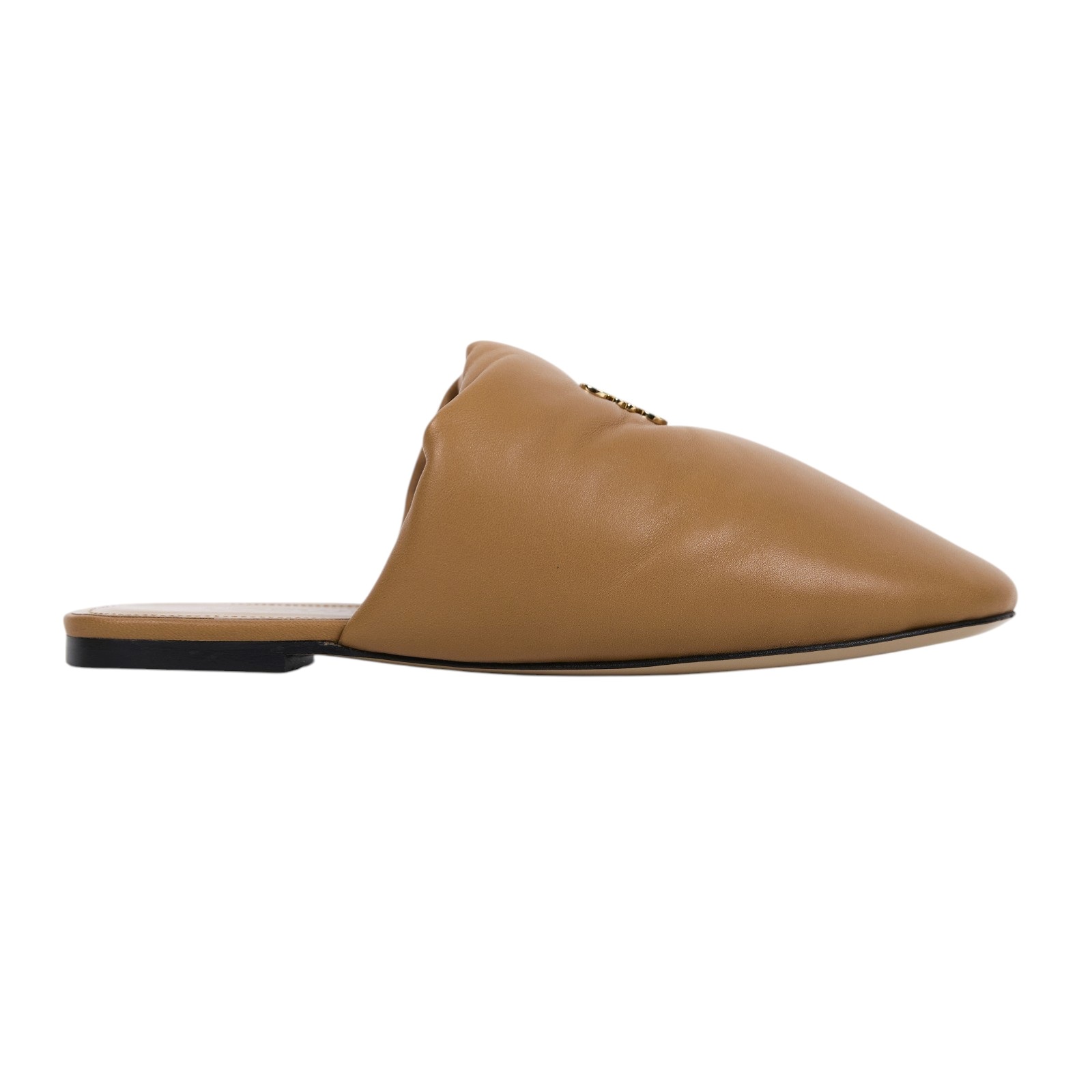 羅意威 LOEWE Anagram 標誌  皮革 拖鞋  咖色皮穆勒鞋 原廠盒子/防塵袋