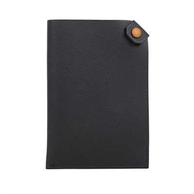 愛馬仕 Hermes Tarmac 護照夾 黑色 H078384CK89 /WFS  004 GX W刻 黑Tarmac護照套 原廠盒子