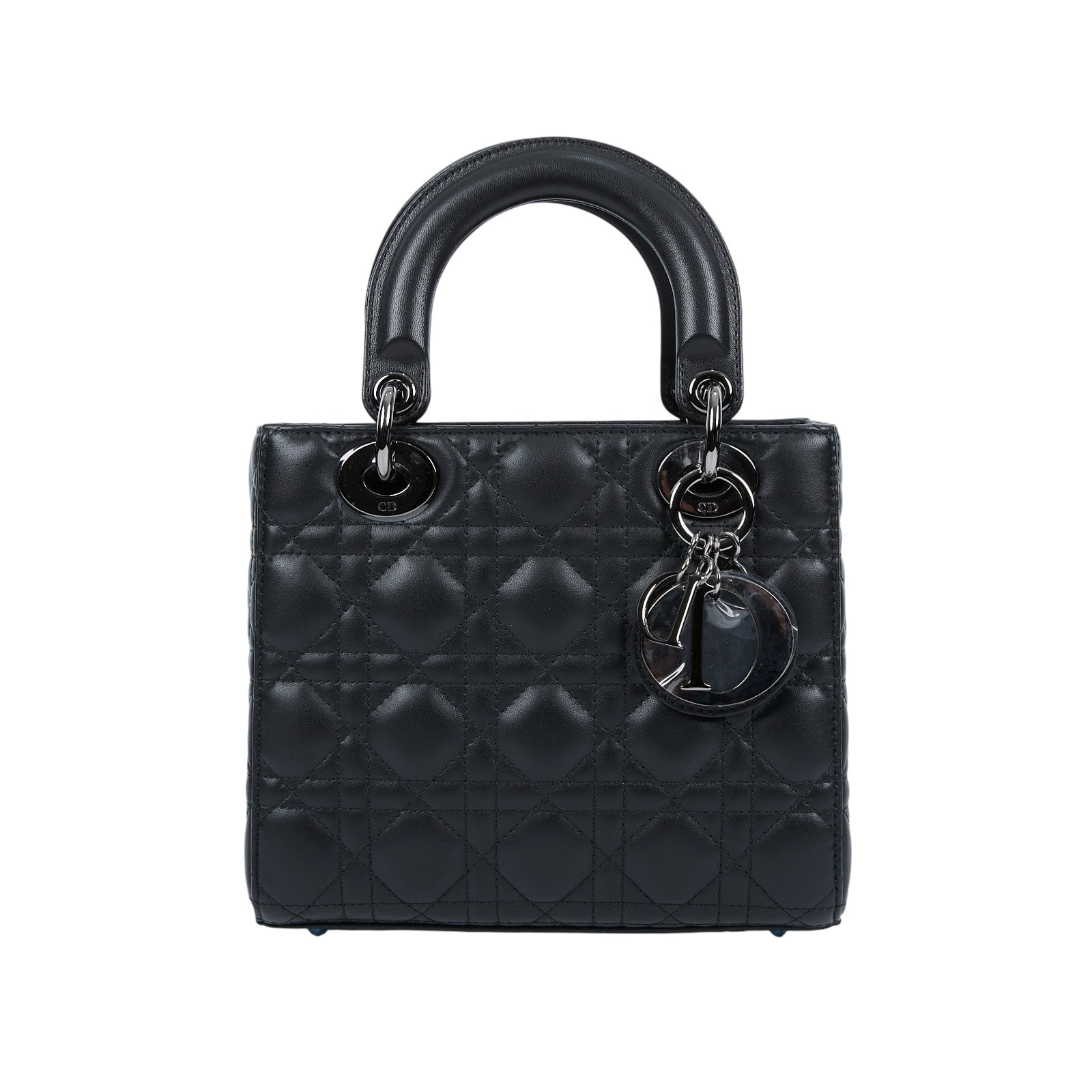 迪奧 CHRISTIAN DIOR Lady Dior My ABCDior 小型 肩背 手提包 羊皮 M0538BCAL  原廠盒子/防塵袋/購買證明/保證卡/背帶