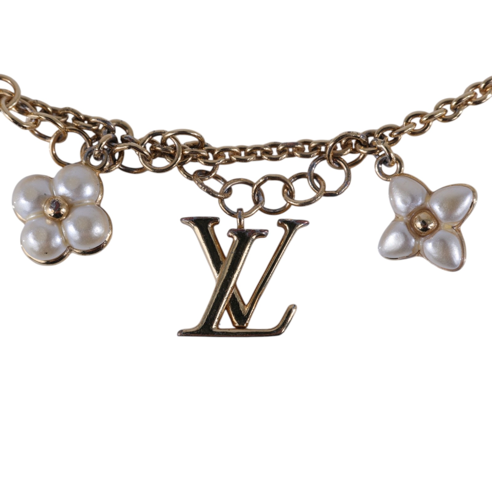 路易威登 LOUIS VUITTON LV Floragram 手鐲 M0940A 白色Floragram 手鍊 無附屬品