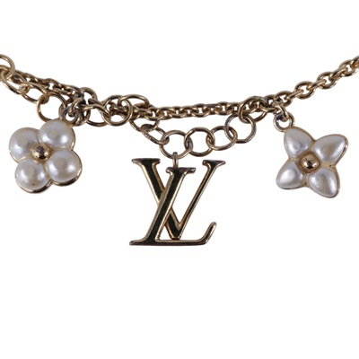 路易威登 LOUIS VUITTON LV Floragram 手鐲 M0940A 白色Floragram 手鍊 無附屬品