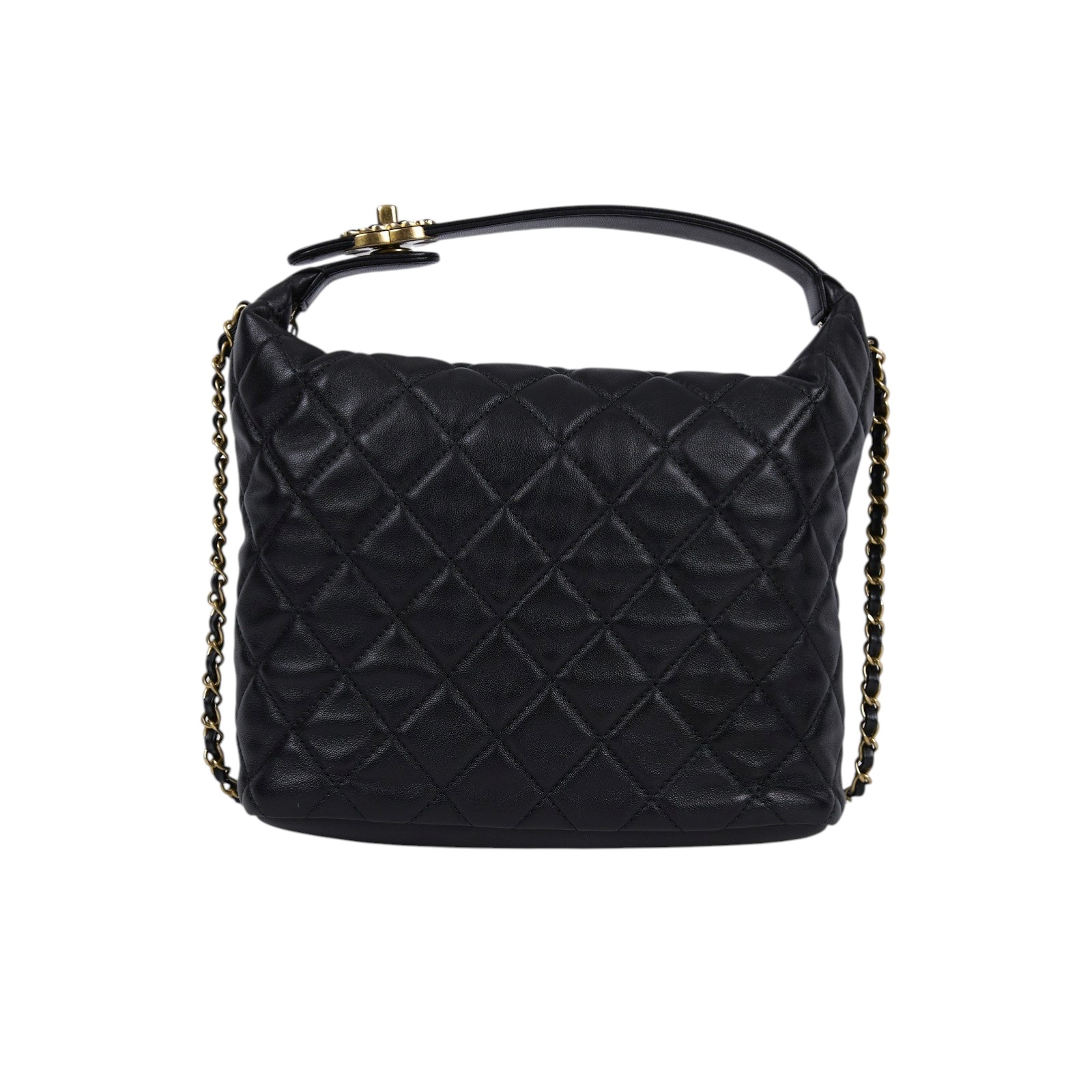 香奈兒 CHANEL HOBO 飯盒包 手提包 肩背包 AS1747 B02874 29開黑金羊HOBO飯盒包 2WAY 原廠盒子/防塵袋/保證卡/購買證明