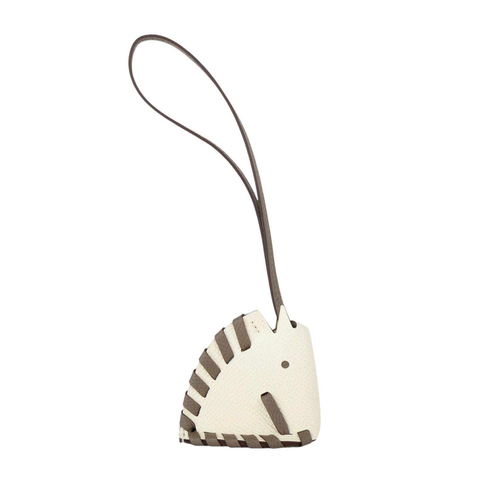 愛馬仕 Hermes Cheval Tresse 吊飾 奶油白 大象灰 H086698CAAD KFS K刻大象灰拚白斑馬吊飾 原廠盒子