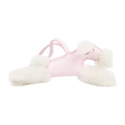 愛馬仕 Hermes Budy charm 吊飾 包掛 狐狸㹴犬 H083349CABQ / K刻M7戀愛粉白絨毛貴賓狗 budy 吊飾 原廠盒子/購買證明影本