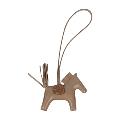 愛馬仕 Hermes Rodeo PM 飛馬 吊飾 H082340CABD /□ W刻咖拚□鱷魚小馬 PM 原廠盒子/稀有皮革證書