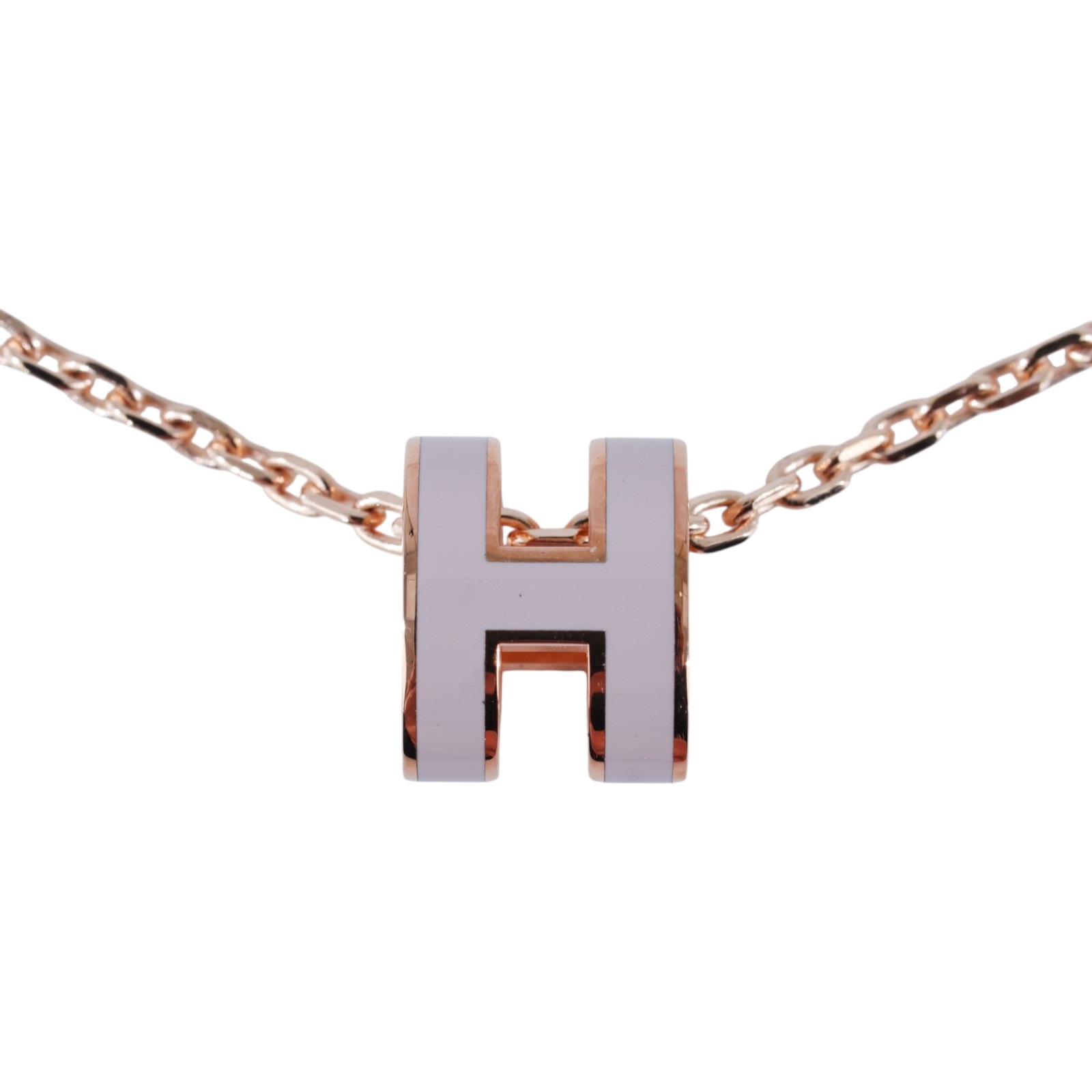 愛馬仕 Hermes Mini Pop H 墜飾 POPHPMINI  粉MINI POP H項鍊 原廠盒子/內襯